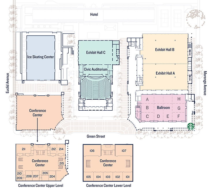 pasadena convention center map